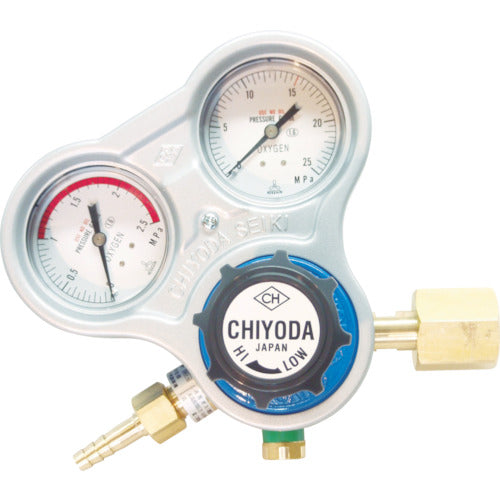 CHIYODA SEIKI Oxygen Regulator Stout (Kanto Style) Built-in Dry Safety Device