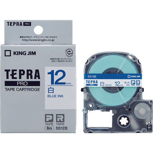 KING JIM Tepra PRO ตลับเทปกว้าง 12มม. สีขาว