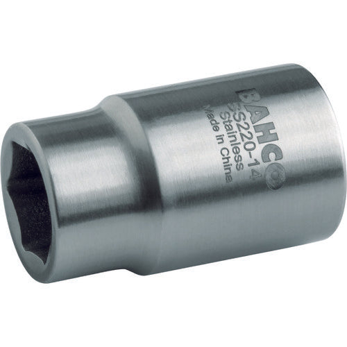 Ổ cắm lục giác inox BAHCO 1/4 inch, size 10 mm
