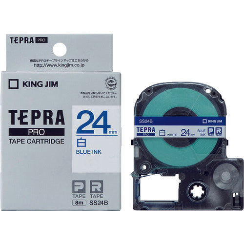 KING JIM Tepra PRO ตลับเทปกว้าง 24มม. สีขาว