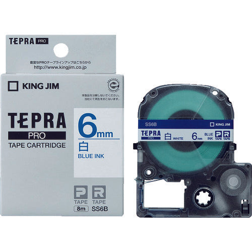 KING JIM Tepra PRO ตลับเทปกว้าง 6มม. สีขาว