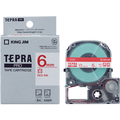 KING JIM Tepra PRO ตลับเทปกว้าง 6มม. สีขาว