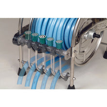 Load image into gallery viewer, HATAYA stainless steel (SUS304) hose reel 20m pressure resistant hose with lever nozzle
