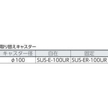 โหลดรูปภาพลงในโปรแกรมดูแกลเลอรี TRUSCO พายเรือ SUS304 รถบรรทุกแบบจาน 1200X750 ล้อ NU
