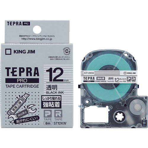 KING JIM Tepra PRO ตลับเทปกว้าง 12 มม. ใส