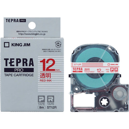 KING JIM Tepra PRO ตลับเทปกว้าง 12 มม. ใส
