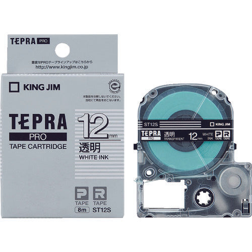 KING JIM Tepra PRO ตลับเทปกว้าง 12 มม. ใส