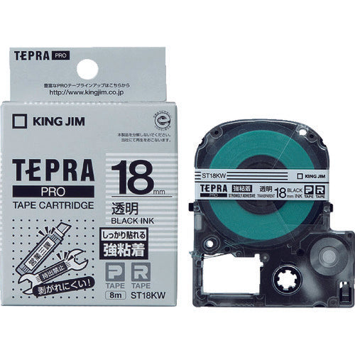 KING JIM Tepra PRO ตลับเทปกว้าง 18 มม. ใส