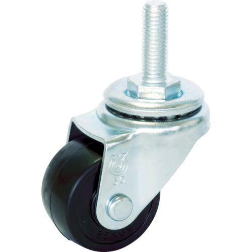 Bánh xe xoay trục vít YUEI đường kính 65 bánh xe cao su cứng bước 1.75