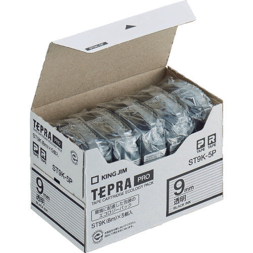 ตลับเทป KING JIM Tepla PRO สีเทป: ใส สีข้อความ: ดำ