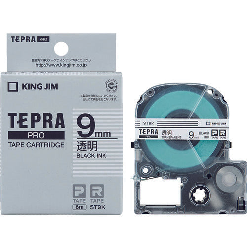 ตลับเทป KING JIM Tepra PRO ใส ตัวอักษรสีดำ