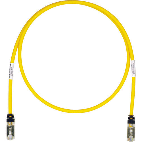 パンドウイット　ＣＡＴ６Ａ／ＣＡＴ６　シールドパッチコード　１０ｍ　黄　ＳＴＰ６Ｘ１０ＭＹＬ