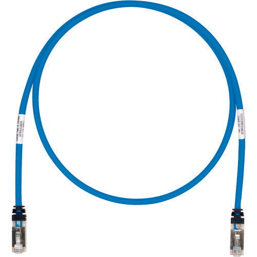 PANDUIT CAT6A/CAT6 สายแพทช์ชิลด์ 2.5 ม. สีน้ำเงิน STP6X2.5MBU
