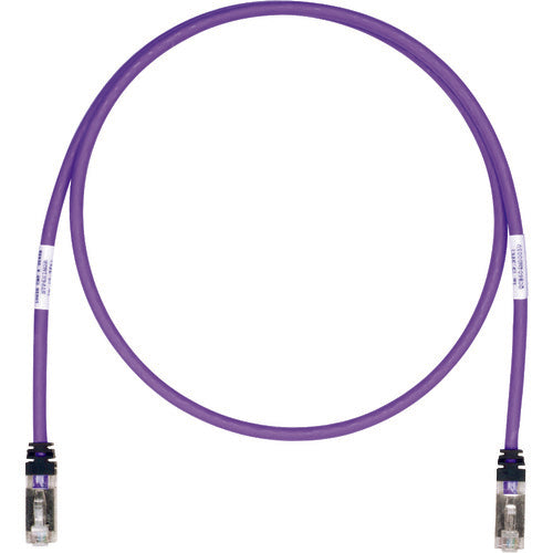 PANDUIT CAT6A/CAT6 สายแพทช์หุ้มฉนวน 2.5 ม. สีม่วง STP6X2.5MVL