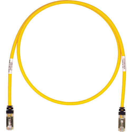 PANDUIT CAT6A/CAT6 สายแพทช์หุ้มฉนวน 2.5 ม. สีเหลือง STP6X2.5MYL