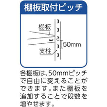 画像をギャラリービューアに読み込む, ＴＲＵＳＣＯ　ＳＵＳ３０４製軽量棚　８７５ＸＤ４５０ＸＨ１２００　天地４段
