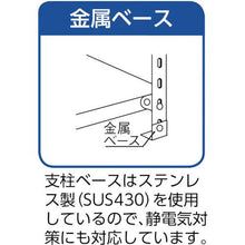 画像をギャラリービューアに読み込む, ＴＲＵＳＣＯ　ＳＵＳ４３０製軽量棚　８７５ＸＤ４５０ＸＨ１２００　天地４段
