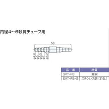 将图像导入到图库查看器中用于乙烯管的Manostar直接头 4 级倒钩型 SUS
