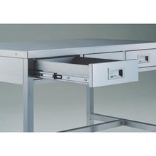 โหลดรูปภาพลงในโปรแกรมดูแกลเลอรี TRUSCO โต๊ะช่างสแตนเลสทั้งตัวมีลิ้นชัก2ลิ้นชัก900x600
