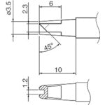 Mũi HAKKO có rãnh