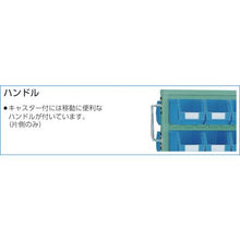 Tải hình ảnh vào trình xem thư viện, Giá container TRUSCO panel 2 mặt có bánh xe nhỏ X64 vừa X24 lớn X18 xanh
