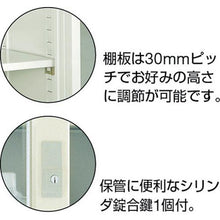 Load image into gallery viewer, TRUSCO chemical resistant storage cabinet glass sliding type 880X400XH880
