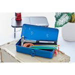 Load image into gallery viewer, TRUSCO trunk type tool box 333X137X96.5 blue
