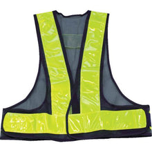 Tải hình ảnh vào trình xem thư viện, Áo vest an toàn TRUSCO rộng 70mm với chất liệu phản quang phản quang màu xanh hải quân/vàng huỳnh quang
