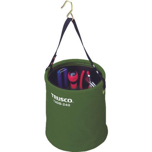 ＴＲＵＳＣＯ　アタッチメント付電工バケツΦ２４０Ｘ２４０　ＯＤ色