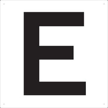 画像をギャラリービューアに読み込む, ＴＲＵＳＣＯ　表示板　アルファベット「Ｅ」　４２０Ｘ４２０
