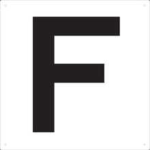 画像をギャラリービューアに読み込む, ＴＲＵＳＣＯ　表示板　アルファベット「Ｆ」　４２０Ｘ４２０
