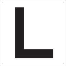 โหลดรูปภาพลงในโปรแกรมดูแกลเลอรี ＴＲＵＳＣＯ　表示板　アルファベット「Ｌ」　４２０Ｘ４２０
