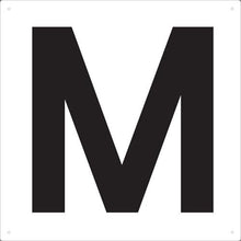 โหลดรูปภาพลงในโปรแกรมดูแกลเลอรี ＴＲＵＳＣＯ　表示板　アルファベット「Ｍ」　４２０Ｘ４２０
