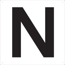 โหลดรูปภาพลงในโปรแกรมดูแกลเลอรี ＴＲＵＳＣＯ　表示板　アルファベット「Ｎ」　４２０Ｘ４２０
