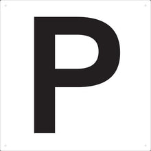 โหลดรูปภาพลงในโปรแกรมดูแกลเลอรี ＴＲＵＳＣＯ　表示板　アルファベット「Ｐ」　４２０Ｘ４２０
