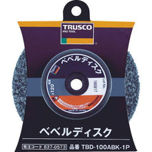 画像をギャラリービューアに読み込む, ＴＲＵＳＣＯ　ベベルディスク　高耐久タイプ　ブラック　＃１２０　１個入
