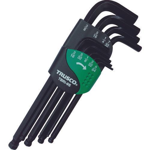 Bộ cờ lê lục giác đầu bi TRUSCO 9 món (loại inch)