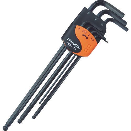 Bộ cờ lê lục giác đầu bi TRUSCO loại dài 7 chi tiết