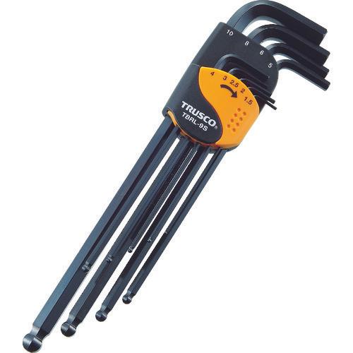 Bộ cờ lê lục giác đầu bi TRUSCO loại dài 9 chi tiết