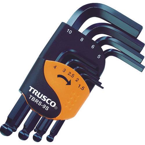 Bộ cờ lê lục giác đầu bi TRUSCO loại ngắn 9 chi tiết