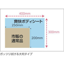 画像をギャラリービューアに読み込む, ＴＲＵＳＣＯ　爽快ボディシート　厚手タイプ　３０枚入り
