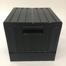 Load image into gallery viewer, TRUSCO folding container with lid 22L black
