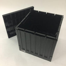 Load image into gallery viewer, TRUSCO folding container with lid 22L black
