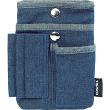 Tải hình ảnh vào trình xem thư viện, ＴＲＵＳＣＯ　デニムフラットケース　マルチポケット　ブルー

