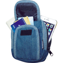 Tải hình ảnh vào trình xem thư viện, Ốp điện thoại denim TRUSCO 2 túi màu xanh

