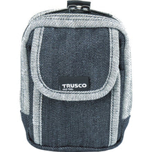 Tải hình ảnh vào trình xem thư viện, ＴＲＵＳＣＯ　デニム携帯電話用ケース　２ポケット　ブラック
