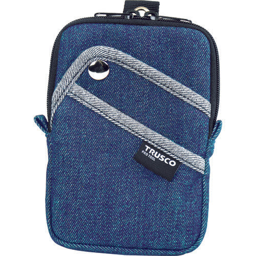 Túi denim TRUSCO nhỏ gọn 3 túi màu xanh