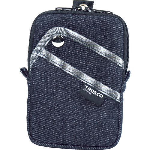 Túi denim TRUSCO nhỏ gọn 3 túi màu đen