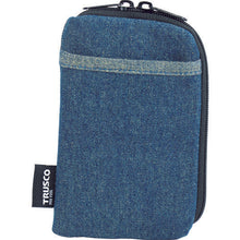 Tải hình ảnh vào trình xem thư viện, Vỏ điện thoại thông minh denim TRUSCO 2 túi màu xanh
