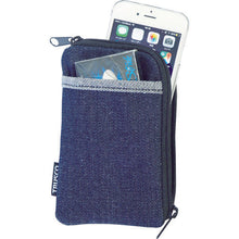 Tải hình ảnh vào trình xem thư viện, Vỏ điện thoại thông minh denim TRUSCO 2 túi màu đen
